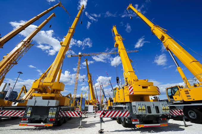 Crane Works India — fleet of cranes